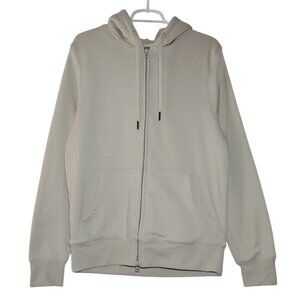 Goodfellow & Co Mens Cotton Blend Hooded Zip-Up Jacket Beige, Size M. NWT.